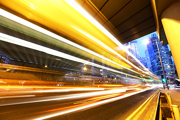 Image showing Highway at night