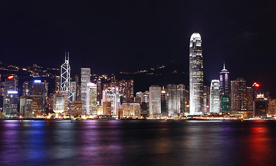 Image showing Hong Kong night view