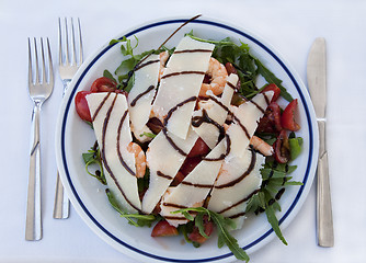 Image showing Italian lunch plate