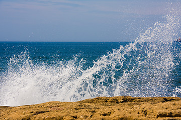 Image showing sea & spray