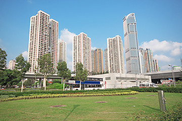 Image showing modern office building in dusk 