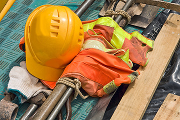 Image showing Construction worker supplies close up