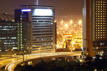 Image showing traffic night in city