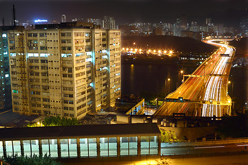 Image showing traffic night in city