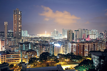 Image showing urban city sunset