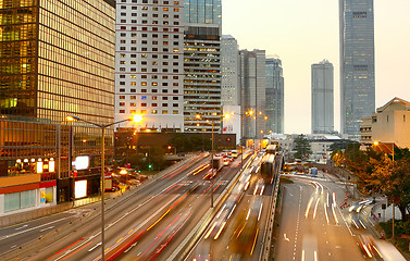 Image showing Highway with lots of cars.