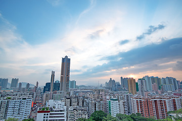 Image showing city sunset