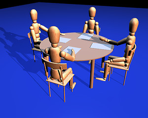 Image showing table business meeting