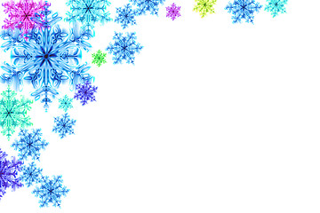 Image showing snowflakes background