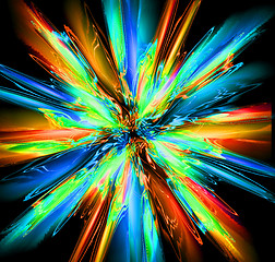 Image showing abstract color explode 