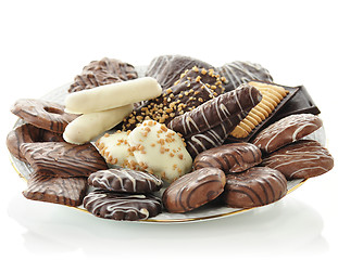 Image showing various of chocolate cookies 