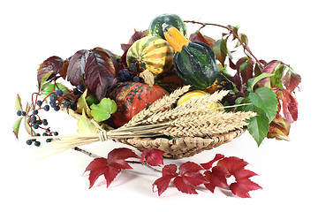 Image showing Thanksgiving basket