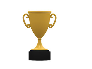 Image showing illustration of isolated trophy on white background 