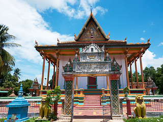 Image showing Buddhist temple in rural Cambodia