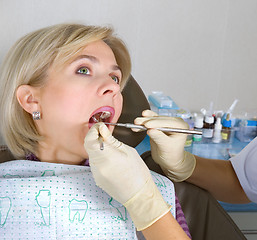 Image showing At the dentist