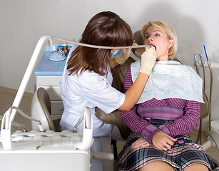 Image showing At the dentist