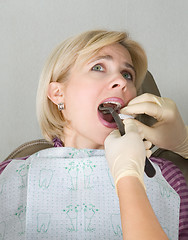 Image showing At the dentist