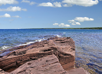 Image showing shore of lake michigan