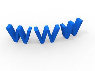 Image showing world wide web 3d 