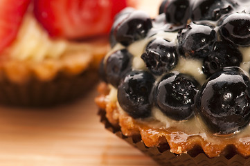 Image showing French cake with fresh fruits