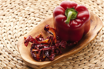 Image showing Dried red pepper