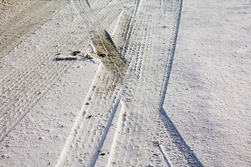 Image showing traces of a passenger car