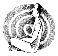 Image showing Meditating man