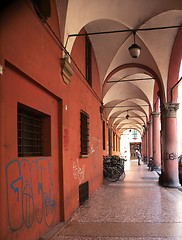 Image showing Bologna streets in europe vacation