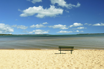 Image showing lake Michigan beach