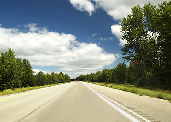 Image showing road and beautiful sky