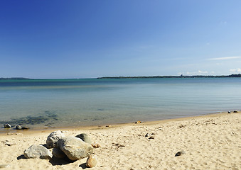 Image showing lake Michigan beach