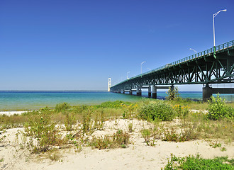 Image showing Lake shore of Mackinac 