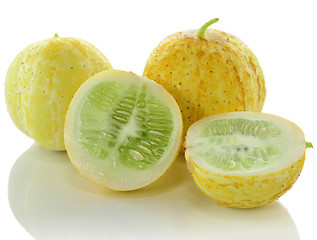 Image showing yellow cucumbers