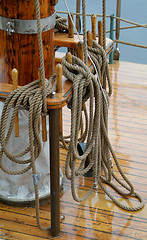 Image showing Detail of sailing ship