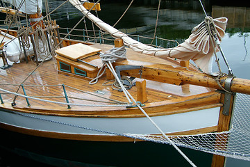 Image showing Bow of sailing ship