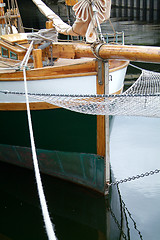 Image showing Bow of sailing ship