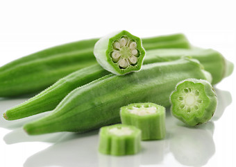 Image showing fresh okra