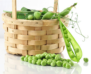 Image showing fresh peas