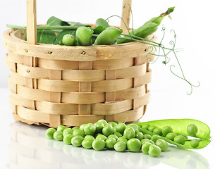 Image showing fresh peas 