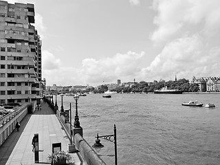 Image showing River Thames South Bank, London