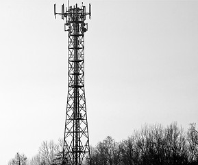 Image showing Telecommunication aerial tower