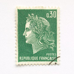 Image showing French stamp