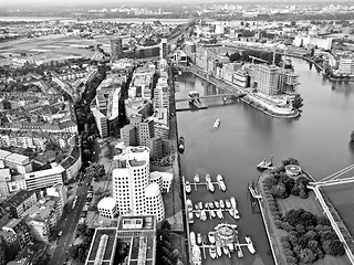 Image showing Duesseldorf mediahafen harbour