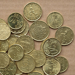 Image showing Euro coins