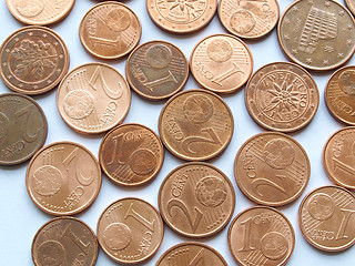 Image showing Euro coins