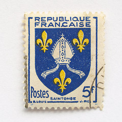 Image showing French stamp