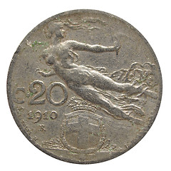 Image showing Italian coin