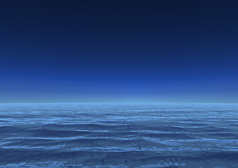 Image showing Infinite ocean sea.