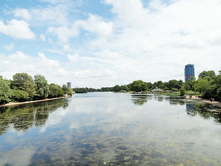 Image showing Serpentine lake, London