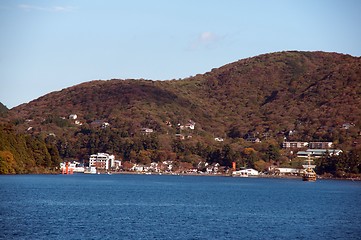 Image showing Ship trip in ashi lake, Japan